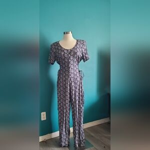 Vintage wide leg jump suit, size medium, 90s, grunge, jumpsuit, retro